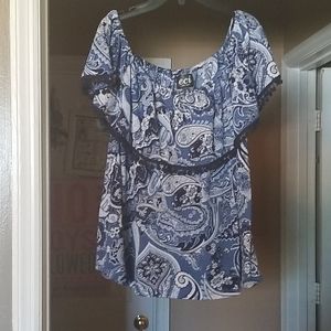 Cute blue top by eci